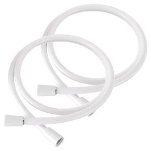 물쎈 물때방지 PVC 샤워기 호스, 1.5m, 화이트, 2개