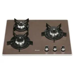 [린나이](하남점)[신세계하남] 린나이 3구 빌트인 가스쿡탑 카라멜브라운 RBR-P6531BRD [케이스 미포함]