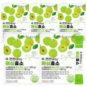 아임뉴트리 속 편한 day 매실효소 3g x 30포 5박스