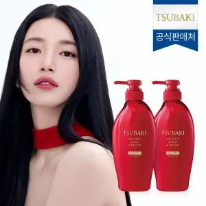 [츠바키] 프리미엄 모이스트 & 리페어 샴푸 450ml 2개