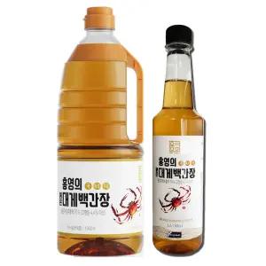 일촌샵 영덕 요리박사 홍영의 붉은대게 백간장1.5L+백간장500ml 만능맛간장 홍영의어간장
