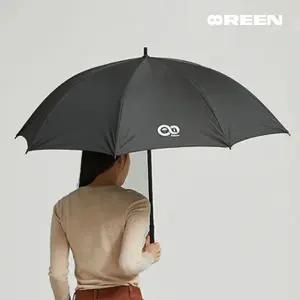 [에이트린] 업사이클 친환경 장우산 비에 강한 안전한 회전 방식 우산