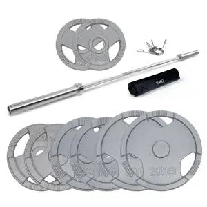 이고진 역기 세트 중량봉 주물 원판 116kg 역기봉 헬스