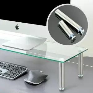 비컴피 강화유리 높이조절 모니터 받침대 높은 컴퓨터 아이맥 거치대