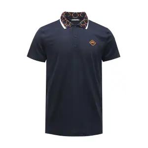 제이린드버그 남성 골프웨어 글렌 레귤러핏 폴로 반팔 카라티 네이비 GMJT07614-6855