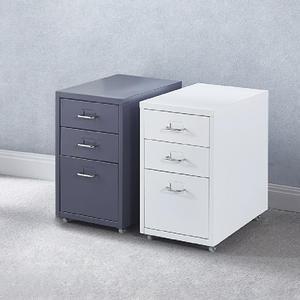 이동식 철제수납장 바퀴달린 3단 서랍장 미니 철재 서랍 이동식서랍장