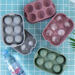 빅 원형 6구 실리콘 아이스몰드/얼음틀 얼음트레이