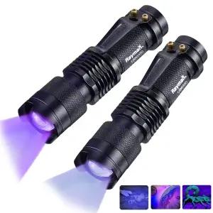 UV 손전등 랜턴 낚시 휴대용 자외선 라이트 UVA 네일 경화 365nm 395nm