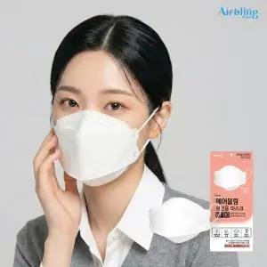 KF80 100% 국산 에어블링 보건용 마스크 대형 100매