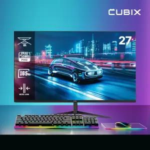 큐빅스 게이밍 165Hz 27인치 모니터 FHD  광시야각 HDR 틸트 와이드 CX270F165