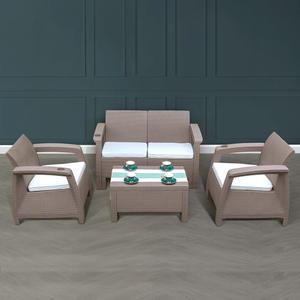 케이가든 보르도 인조 라탄의자 야외테이블 4인세트