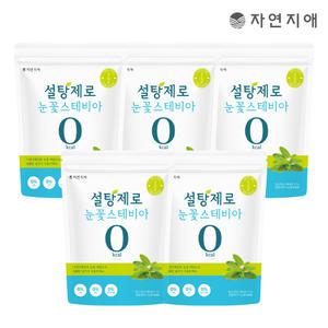 자연지애 설탕제로 눈꽃 스테비아 1kg x 5개