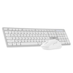 :지클릭커 OFFICE PRO WMK10 무소음 무선 키보드 마우스 세트 (화이트)