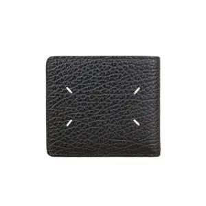 [명품] 스티치 바이폴드 남성 반지갑 블랙 SA1UI0016P4455T8013