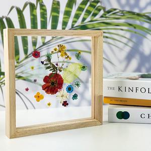 [문구티쳐] 토단 보타닉 원목 아크릴 액자 만들기 1인세트 2종 택1 DIY 압화소품 압화키트