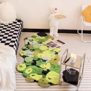 [한빛카페트]모스 포레스트 가든 잔디 터프팅 러그 침실 발매트 60x90cm