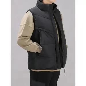[후앙스]다운라이크 하이넥 집업 패딩 조끼 PWPV5350_P351569532