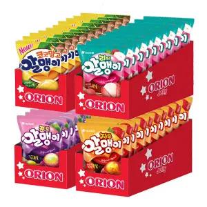 오리온 포도알맹이 67g+자두알맹이 67g+코코망고알맹이 67g+리찌알맹이 67gx각10개(총40개)