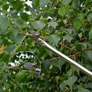 고강도 스틸 고지 원예 전지 가위 2.5M 장대 롱 가지 치기 공구