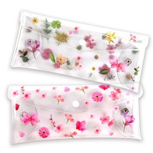 봄꽃 투명 필통 봄꽃 스티커 방과후 만들기재료 미술 활동 유치원 어린이집 초등 스티커꾸미기diy