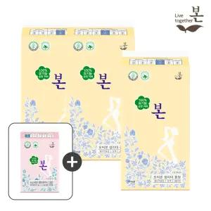 유기농본 오씨본 유기농 생리대 중형 26P,  3팩+라이너 1팩