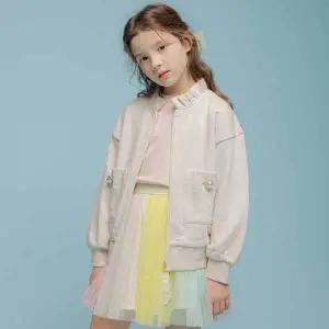 [아이러브제이](타임스퀘어점패션관) N.프릴카라 집업 점퍼 JVSOU65