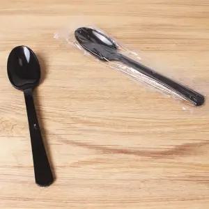 일회용위생숟가락 수저 스푼 170 개별포장 블랙 1500개