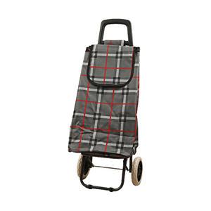 그레이체크 대형 시장바구니캐리어 접이식카트 쇼핑 핸드 바퀴달린장바구니 손수레 구루마 가방
