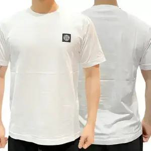 로고 패치 가먼트 다이드 반팔티 화이트 (801524113 A0001) [당일]