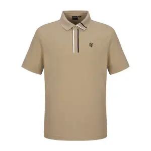 [슈페리어]  (최초가238000)남성 배색 기본 카라 티셔츠 베이지 (IM0EKS20553)