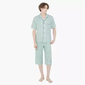 BYC 남자 인견 쿨 냉감 반팔 여름 잠옷 세트 홈웨어 NRG1019