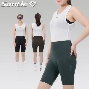 산틱 자전거 바지 여성 ITALY 패드 타이즈 반바지 5부 카고 WL24C05183