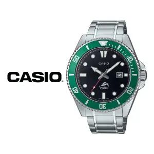 카시오 흑새치 메탈 그린 녹새치 남성 다이버 패션 손목시계 MDV-106DD-1A3