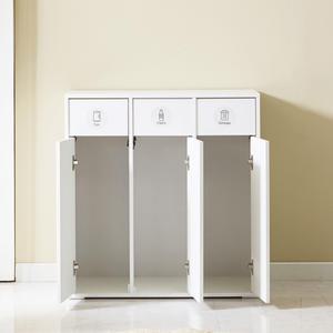 집무드 클린 재활용 분리수거함 3칸 수납장 800