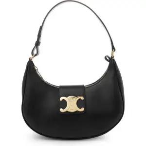 (당일) 25FW 셀린느 아바 트리오페 블랙 여성 레더 호보 숄더백 114493DGQ 38NO