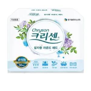 크리센 라운드형 240매 (30매x8팩) 성인용 일자형 라운드 패드 기저귀