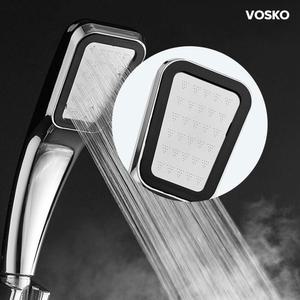 보스코 300홀 미세 샤워기 헤드 크롬 수압상승 절수형