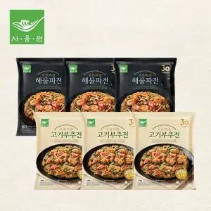 프리미엄 해물파전300g 3팩+프리미엄 고기부추전300g 3팩