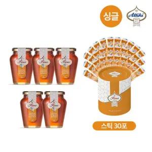 [미리주문][싱글]아티키 그릭 피노 포레스트 허니 5병+ 스틱형 1통(250g*5병+8g*