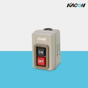 카콘 기동용 스위치 KE-215 버튼박스 냉압강판 누름유지 동력스위치 15A 3극 2버튼