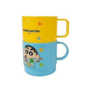 짱구 손잡이 도형컵 2P ch/ 어린이 물컵 양치컵