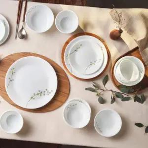 코렐 그린 딜라이트 디너웨어 세트 17P 홈쇼핑 식기 신혼 혼수 세트 집들이 선물 코스트코