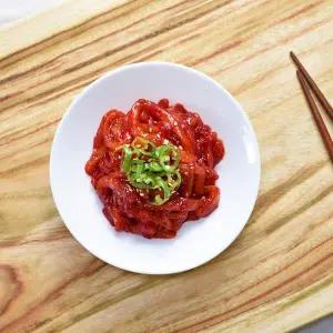 국산 오징어젓갈 국산 고춧가루 오징어젓갈 600g