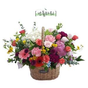 향기 꽃바구니 / 생일꽃 프로포즈 예쁜꽃다발 100송이/ 천사난플라워 / 전국당일배달