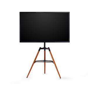 와룡물산 티비 TV 스탠드 거치대 받침대 55인치 65인치 삼성 LG 호환 이젤형 원목 받침대 좁은공간