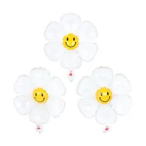 데이지풍선 미니 주니어쉐잎 3입 생일 파티 은박 풍선