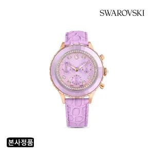 [롯데백화점]스와로브스키 [본사정품] Octea Chrono 퍼플 로즈 골드 톤 시계 5690804