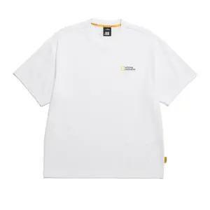 내셔널지오그래픽 N243UTS909 세미오버핏 수피마 반팔 티셔츠 WHITE