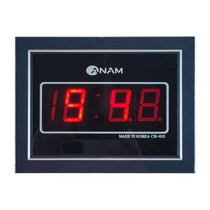 무소음 전자 디지털 led 블랙라인 벽 탁상 겸용 시계