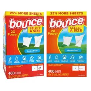 드라이시트 건조기시트 400매x2개 섬유유연제 아웃도어후레쉬 국내발송